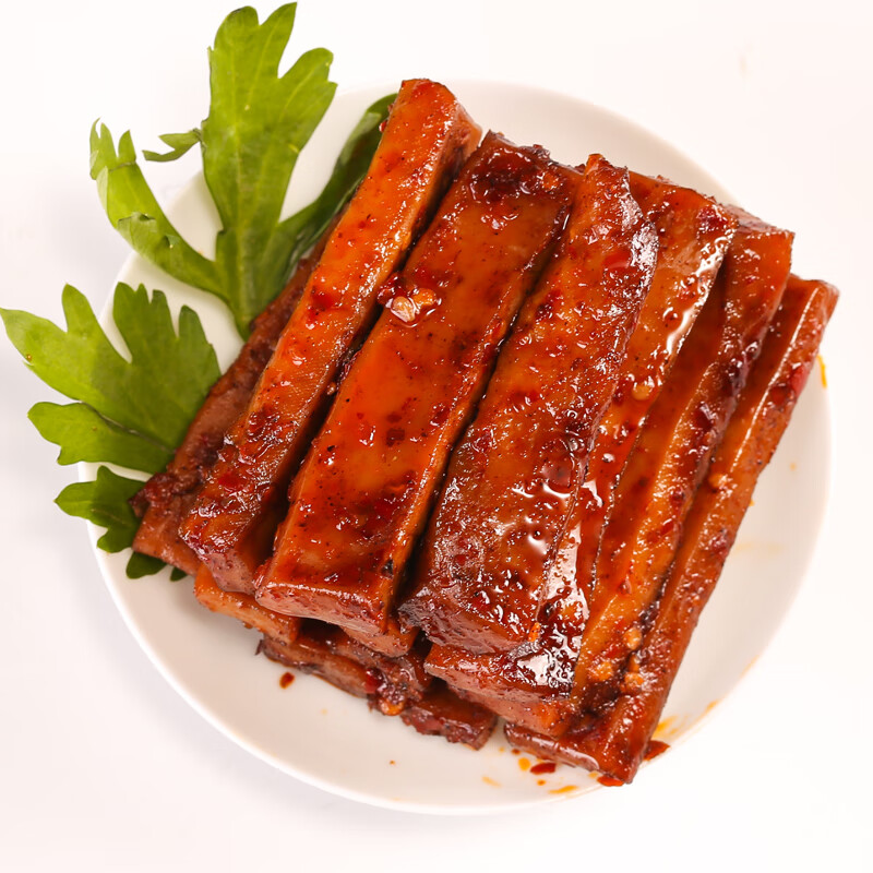 盐津铺子豆筋168g麻辣牛肉豆脯香辣豆腐干蛋白素食劲道风味豆干 手撕