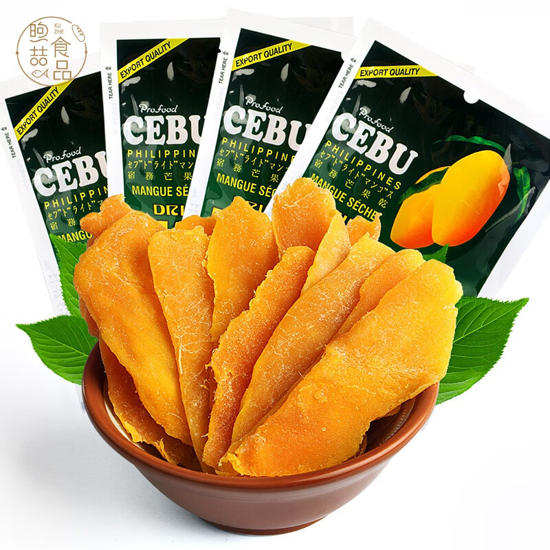 鮮有志菲律賓進(jìn)口 CEBU網(wǎng)紅芒果干果肉 辦公室休閑零食新鮮果脯特產(chǎn) 芒果干2包