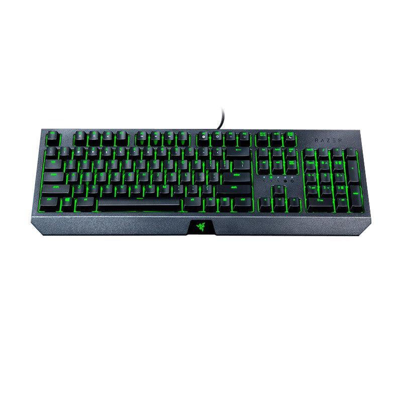 雷蛇（Razer）黑寡妇蜘蛛标准 机械键盘 游戏键盘 办公键盘 电脑键盘 绿轴ABS键帽104键 标准版-104键绿轴绿光