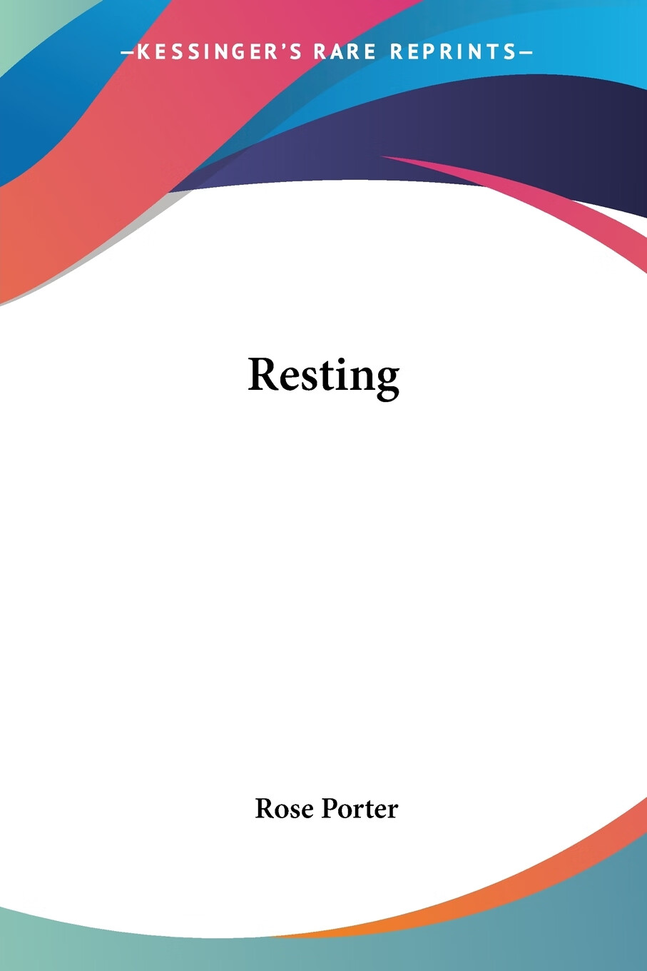 【预售 按需印刷】resting