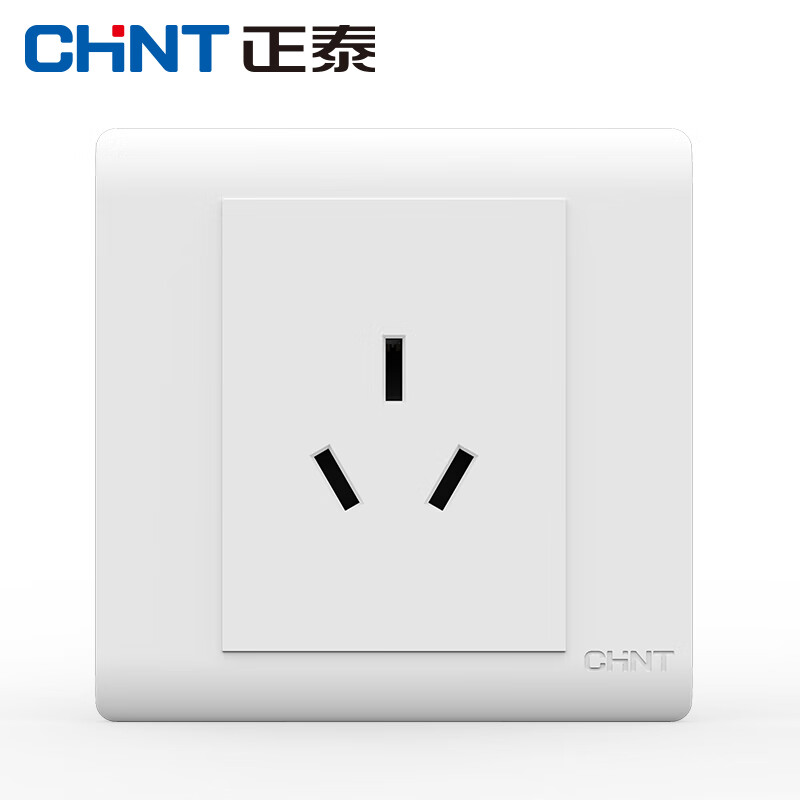 正泰(chnt)开关插座工程工地出租房面板五孔二三插86型墙壁面板 new7z