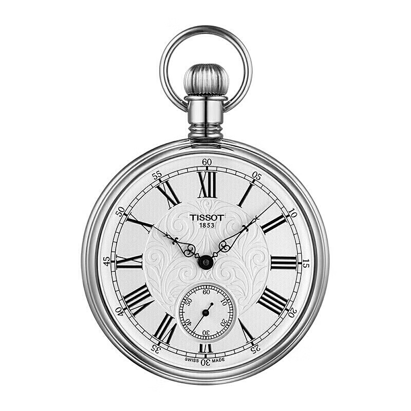 天梭(tissot)瑞士手表 利派系列怀表 机械男表七夕礼物 t861.405.99.