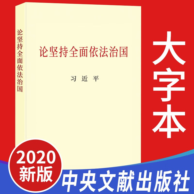 正版 论坚持全面依法治国（大字本）中央文献出版社