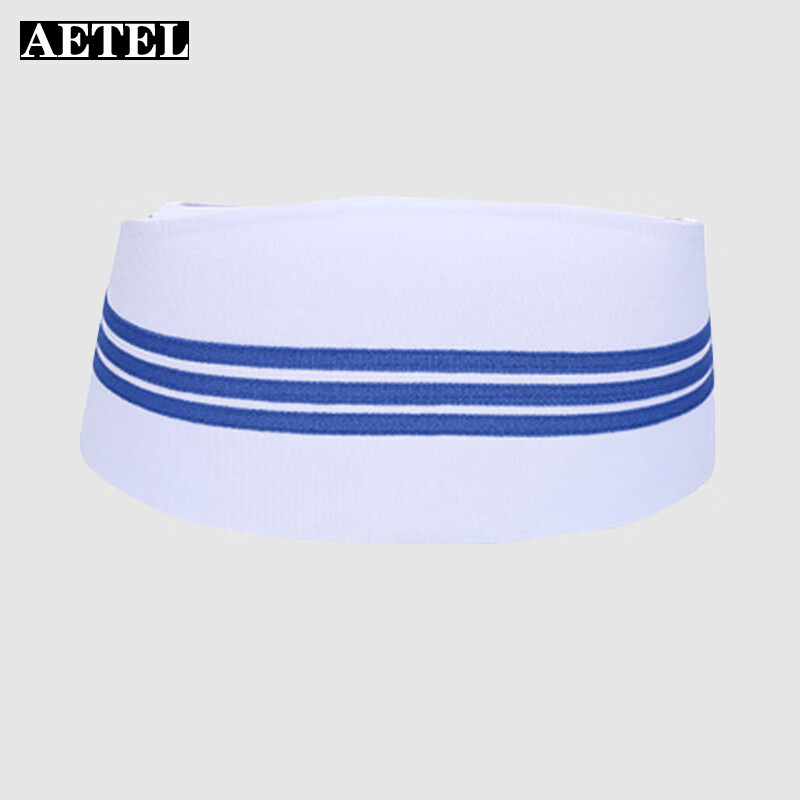 aetel医院护士燕尾帽医师加杠护士长帽子蓝条白色粉护理部主任帽