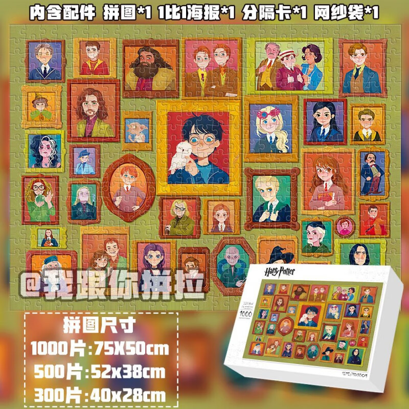 树奈奈 哈利波特拼图带框 系列拼图成人1000片玩具减压解闷高难度带框