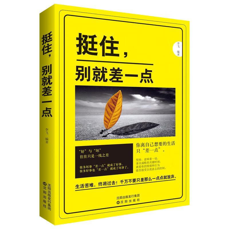 挺住,别就差一点 李飞 沈阳出版社