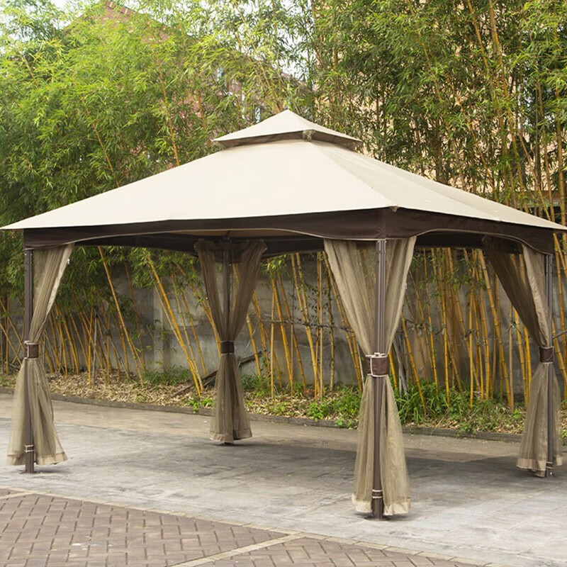 可可象(cocoxo)户外遮阳凉亭布顶帐篷庭院花园四角亭子室外休闲罗马蓬