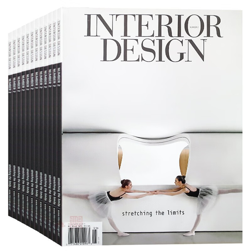 美国interior design杂志 订购2024年 全年12期 2023年3-11月9期