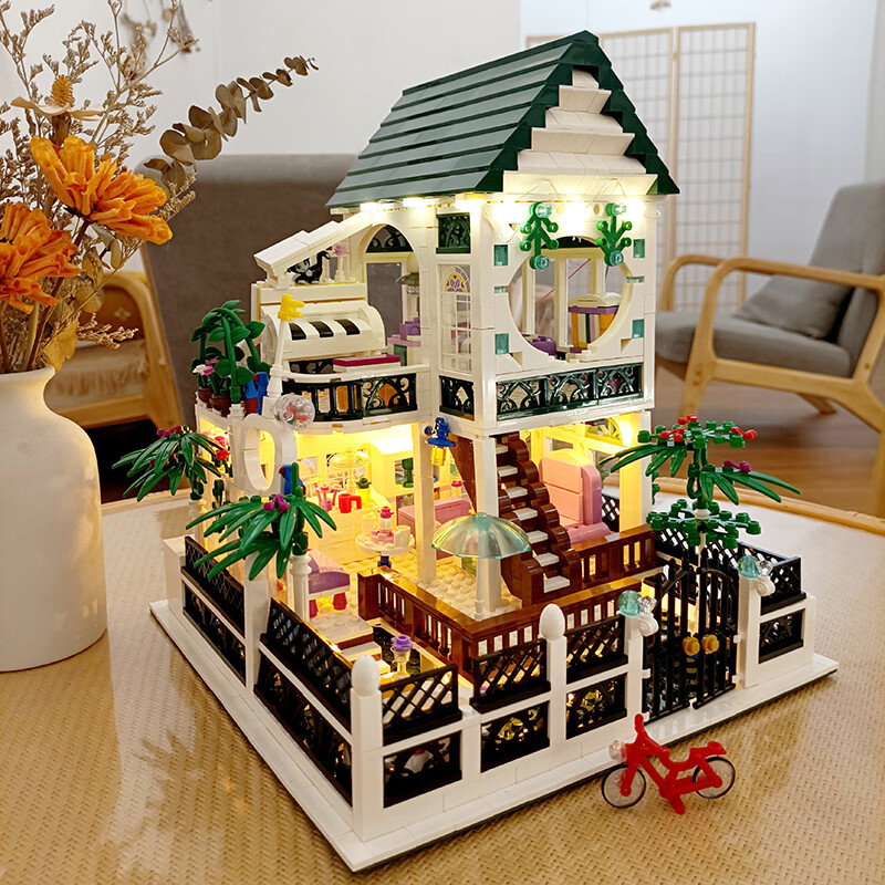 乐高(lego)别墅建筑拼装积木moc巨大型女孩生迪士尼公主城堡玩具8-12