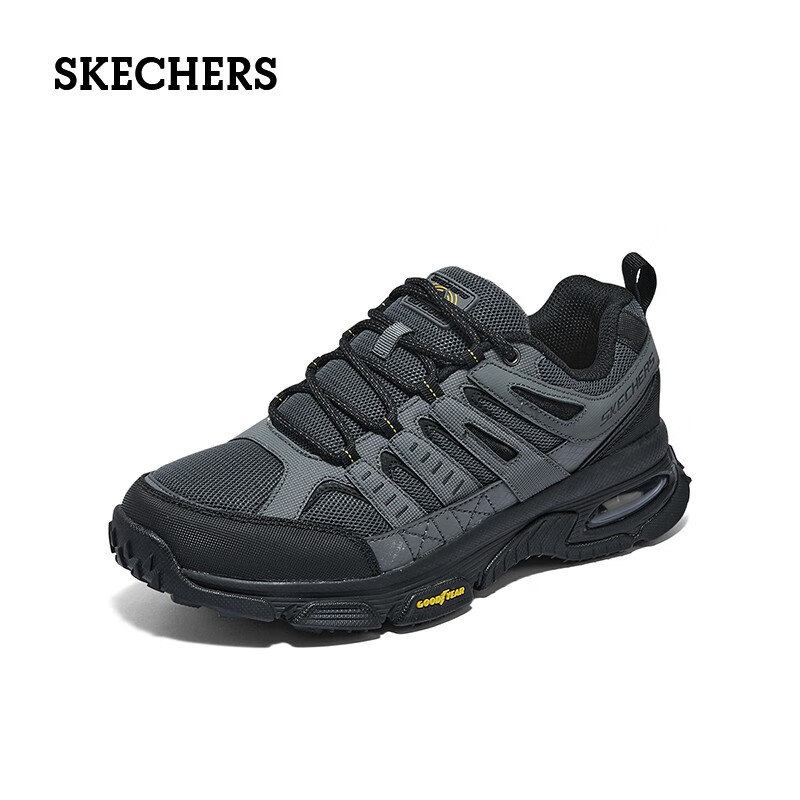 ���ڲ�����˹���棨Skechers���¿���ʿ���������˶�����Ь��ĥͽ��Ь��׻����ɽЬ 214C-GYBK��ɫ/��ɫ 43