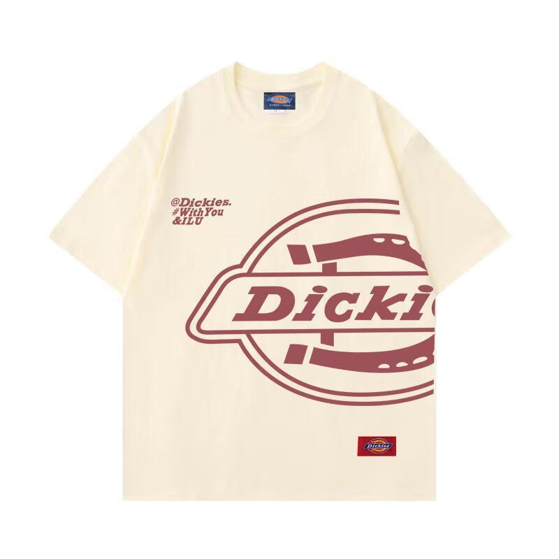 wvga德克士夏季新款diskinrs短袖圆领迪克t恤男女潮牌宽松纯棉短袖