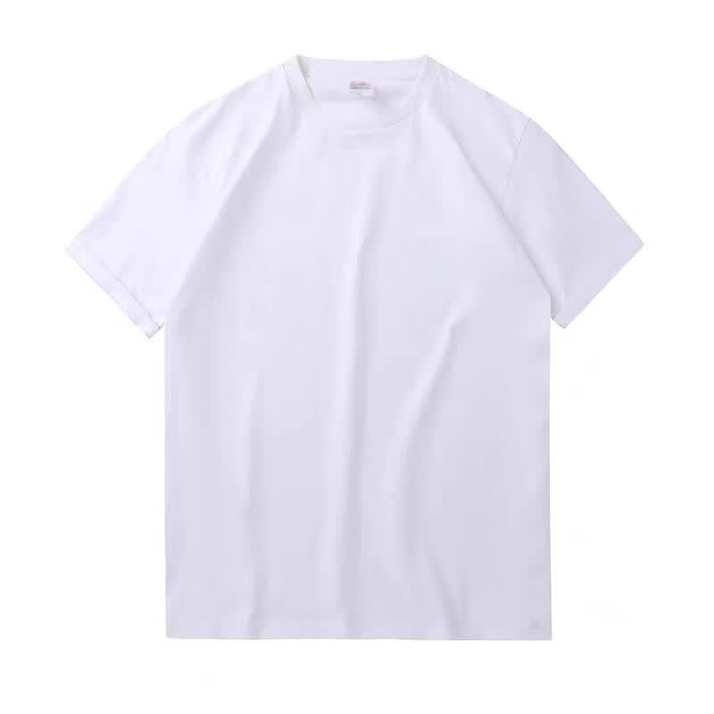 夏季刺绣POLO衫短袖T恤男士修身休闲翻领带领潮流半袖保罗衫上衣 纯色短袖【白色】 L 90-105斤