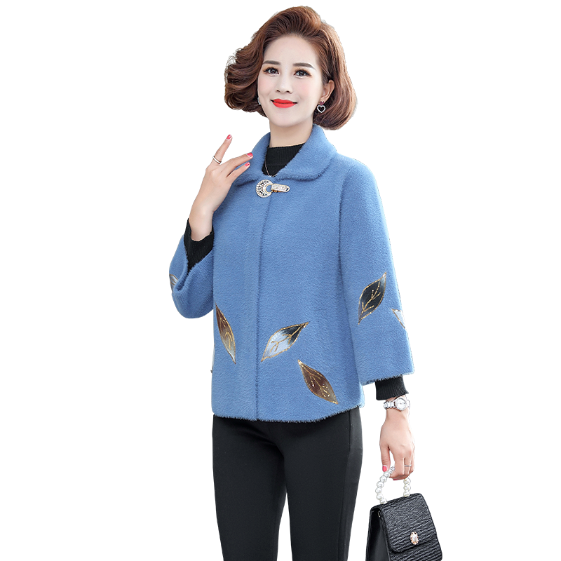 琛妹子：中老年女装历史价格走势及新款胖妈妈装绒外套短款加肥加大码中老年女秋冬双面保暖大衣米白3XL购买推荐|中老年女装历史价格走势查询