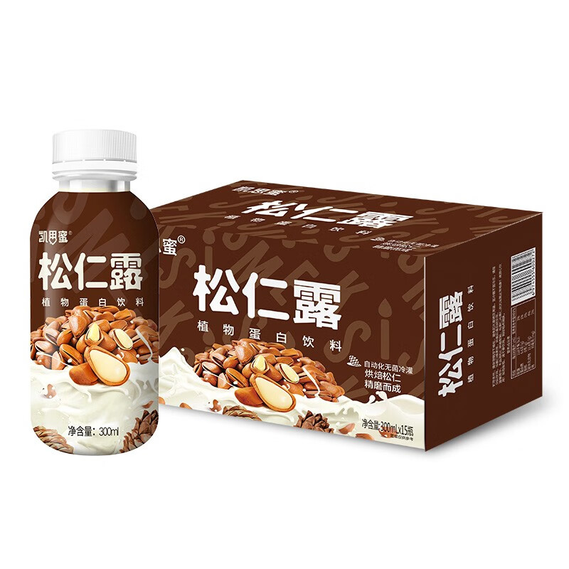 松仁露植物蛋白饮料无防腐剂香精色素凯思蜜天然坚果松籽松仁东北特产