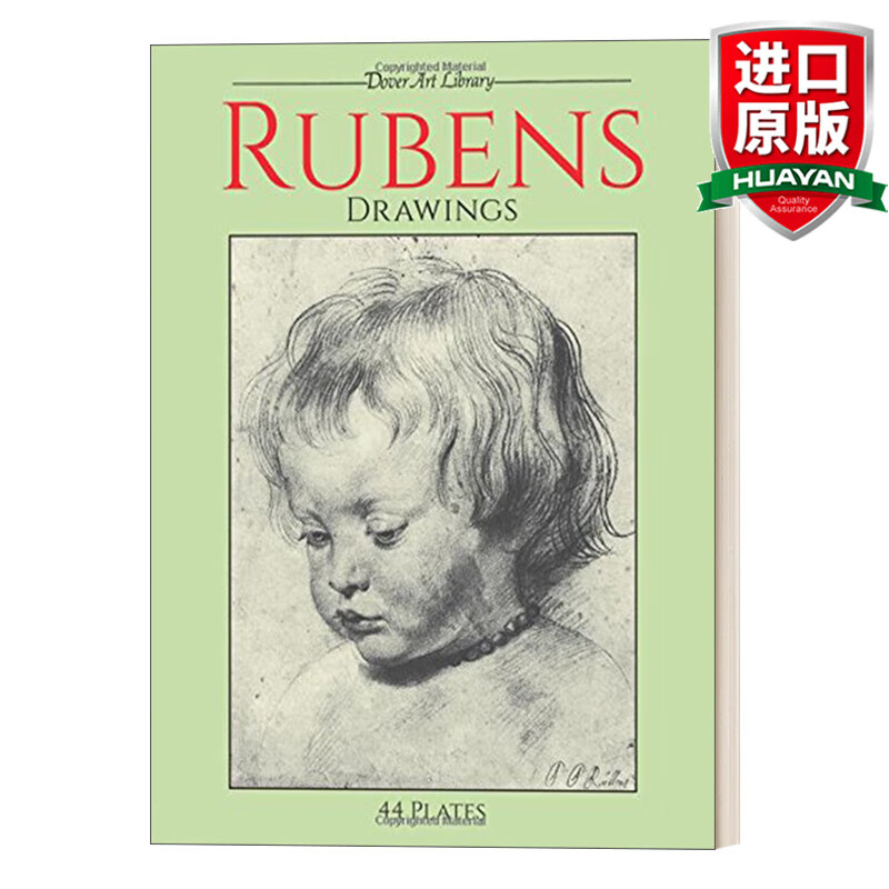 鲁本斯素描手稿44幅 rubens drawings 44 plates 英文版 进口英语原版