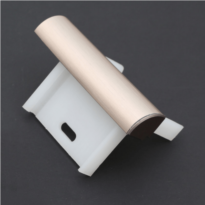 合金踢脚线暗藏走线防水防潮墙脚线6cm8cm10装饰实木踢脚板配件 阳角