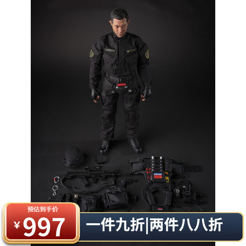 1:6特种兵人模型中国人民海军陆战队可动兵人关节可动人偶模型男礼物军模 收藏模型