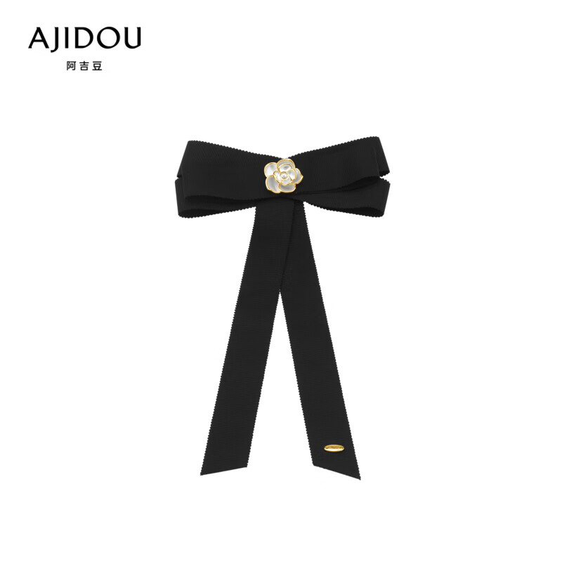 ajidou阿吉豆山茶花系列大蝴蝶结横夹网红后脑勺发夹礼物送女友老婆