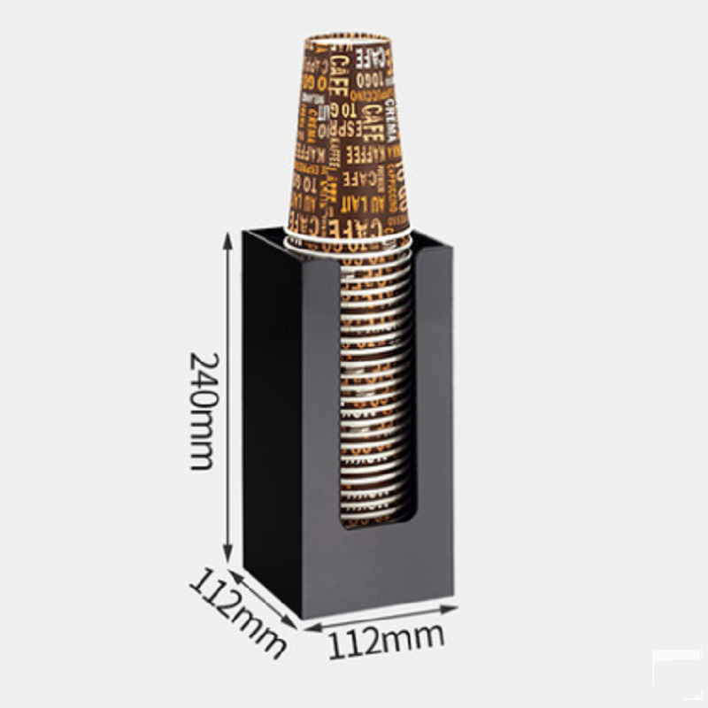 泉心泉意 取杯器亚克力咖啡厅奶茶店吧台置物架收纳架一次性纸杯架