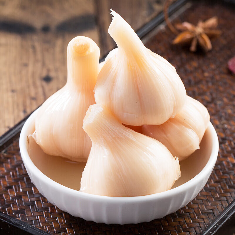 虎钢馋糖醋蒜新鲜自制腌大蒜头手工醋泡甜蒜瓣宁波1000g农家下饭菜