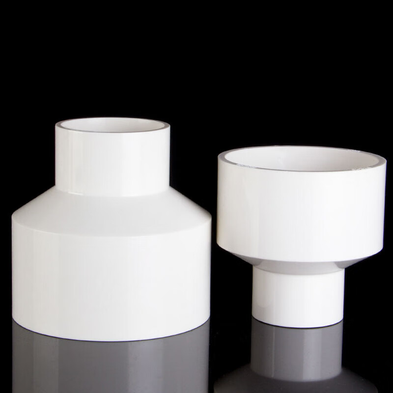 山头林村pvc变径接头大小头直接水管转换接头变径头管件异径塑料110