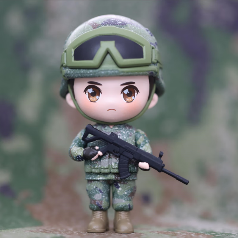 曾小萌兵小萌兵哥哥人偶军人迷彩手办车摆件潮玩盲盒军恋纪念品退伍
