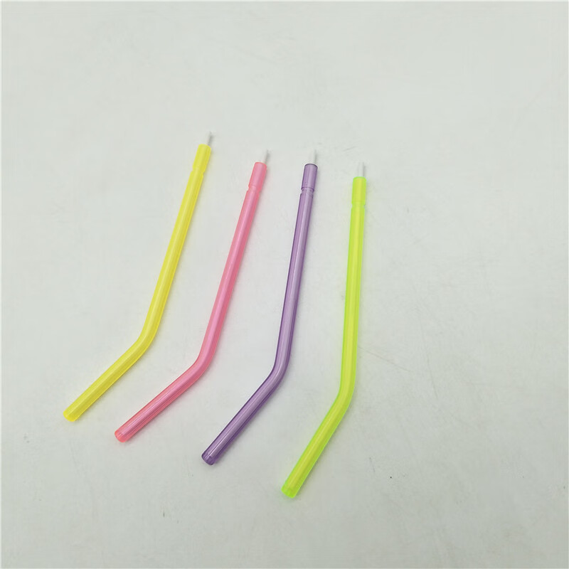 牙科三用枪头 牙科三用枪头不锈钢三用喷枪管一次性彩色枪嘴头配 一次