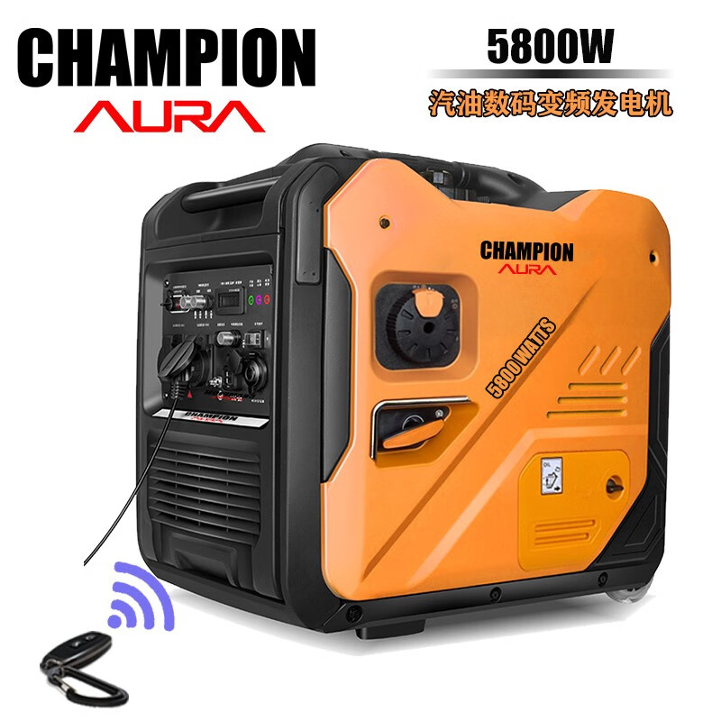 CHAMPION AURACHAMPION冠军发发电机汽油数码变频5800瓦220V小型房车低噪音户外 5800瓦（CP6800iE)