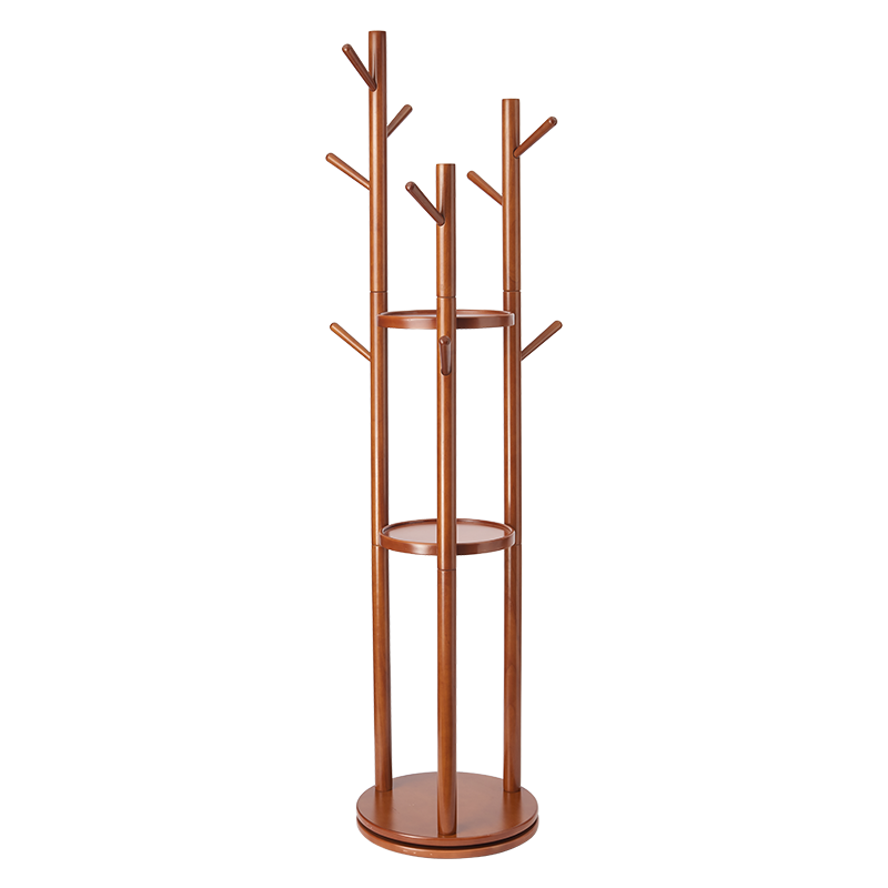 心家宜 衣帽架 简约衣架落地 卧室客厅办公室挂衣架多功能可旋转挂衣服架子