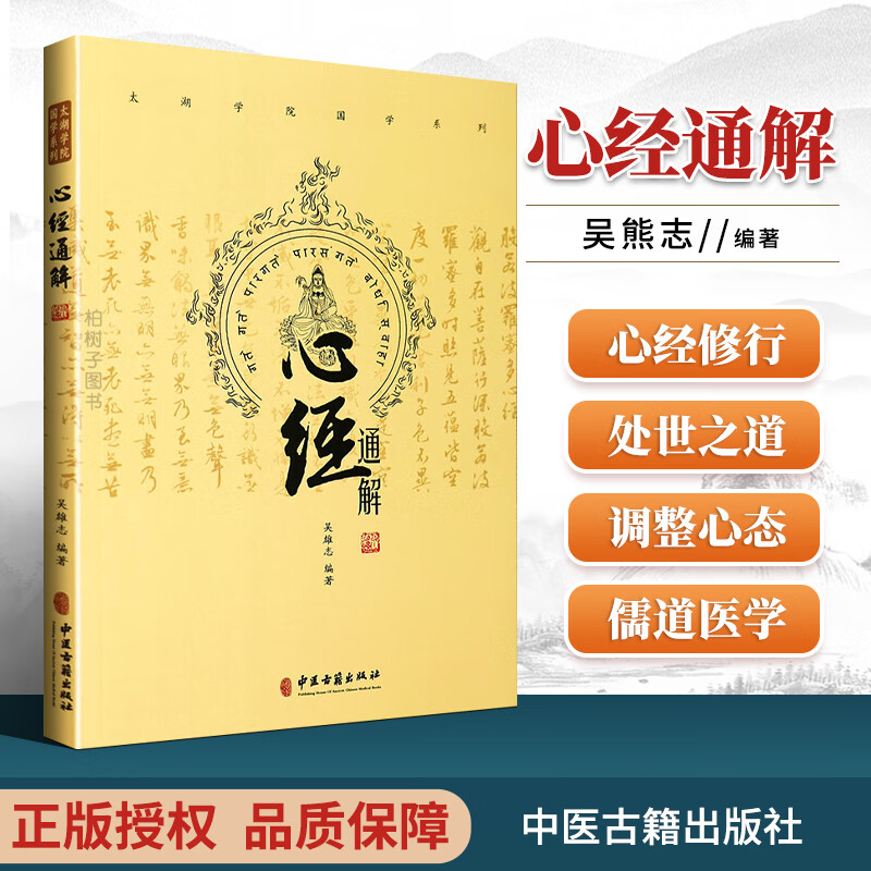 正版 心经通解太湖学院国学系列吴雄志中医古籍出版医者角度讲解处世