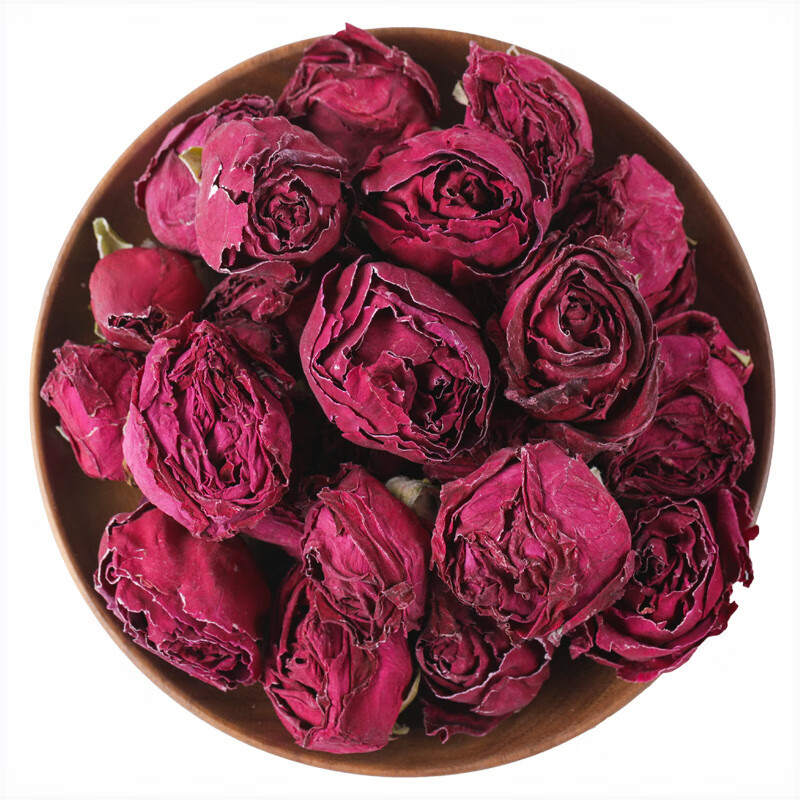 皇茅云南冻干墨红玫瑰花茶干玫瑰花冠茶罐装可食用大朵