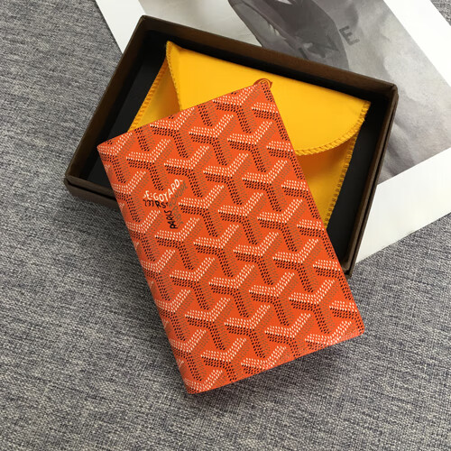 HKNX護(hù)照護(hù)照夾保護(hù)套皮套男女簡(jiǎn)約卡位狗牙證件套出國(guó)旅行收納包卡包 橙色