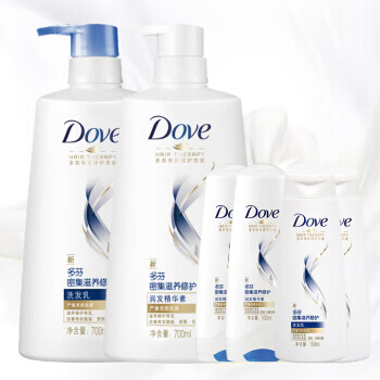 多芬(DOVE)洗发水护发素套装滋润舒缓头皮保湿头发护理 密集滋养修护