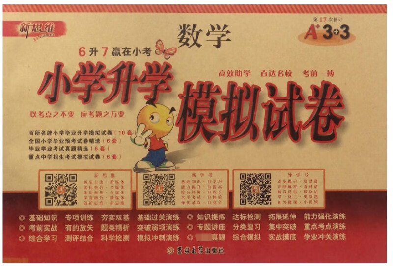 数学(第17次修订)/小学升学模拟试卷