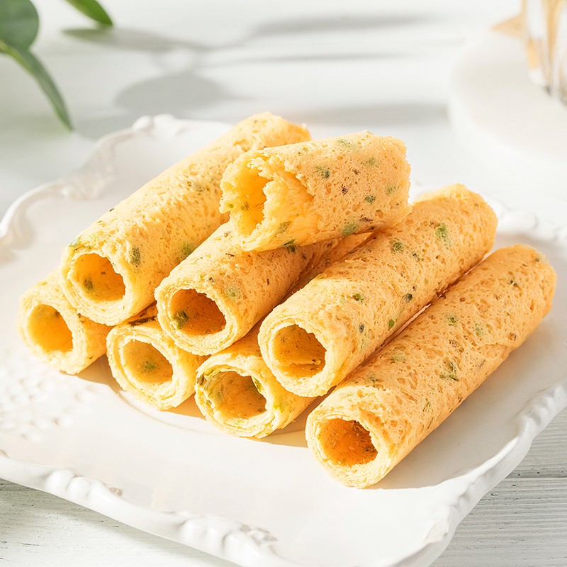 来伊份 原味海苔蛋卷鸡蛋卷饼干中式糕点休闲孕妇零食办公室小吃  56