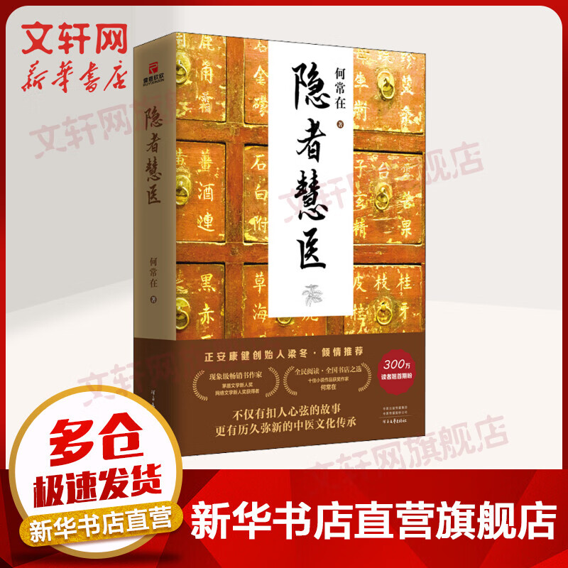 隐者慧医 何常在小说 梁冬推荐 （多幅手绘插图，双封精装烫金）