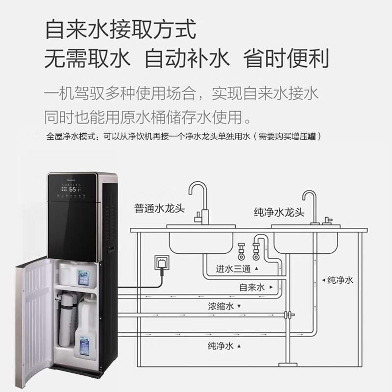 艾美特艾美特 (airmate)即热式饮水机家用立式直饮机净水器加热净饮