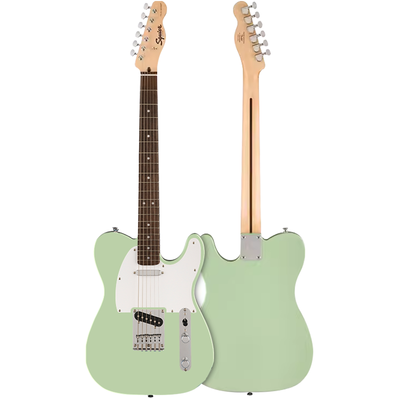 FENDER芬达Squier电吉他SONIC音速初学者入门芬德摇滚吉它乐器ST TELE 【FSR限量】单单 冲浪绿TELE