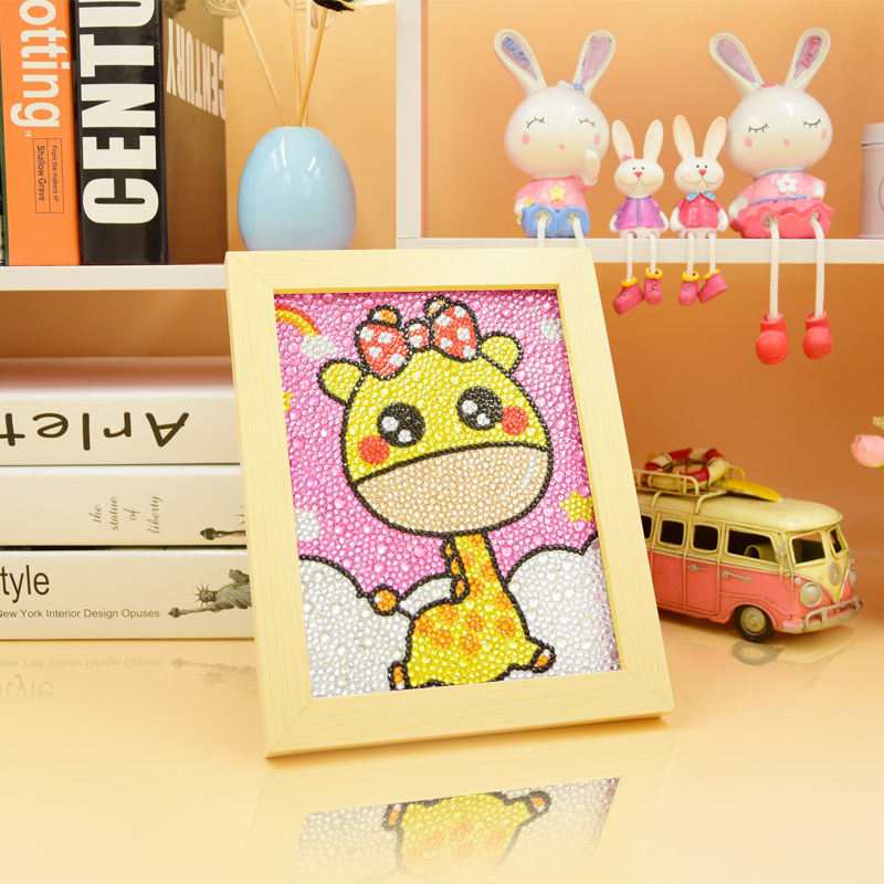 儿童钻石画女孩贴礼物手工diy制作创益智圣诞节幼儿园