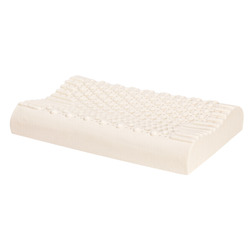 宝珀 海胶集团 泰国乳胶枕 进口天然乳胶枕头 家用单人橡胶枕芯 无氨防螨加高波浪枕 60*40*10/12cm