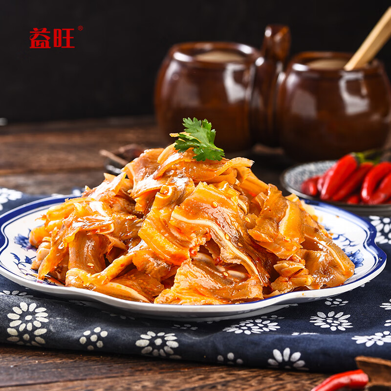 益旺凉拌耳叶凉菜开袋即食小吃下酒菜冷菜川味猪耳朵夜宵半成品 凉拌