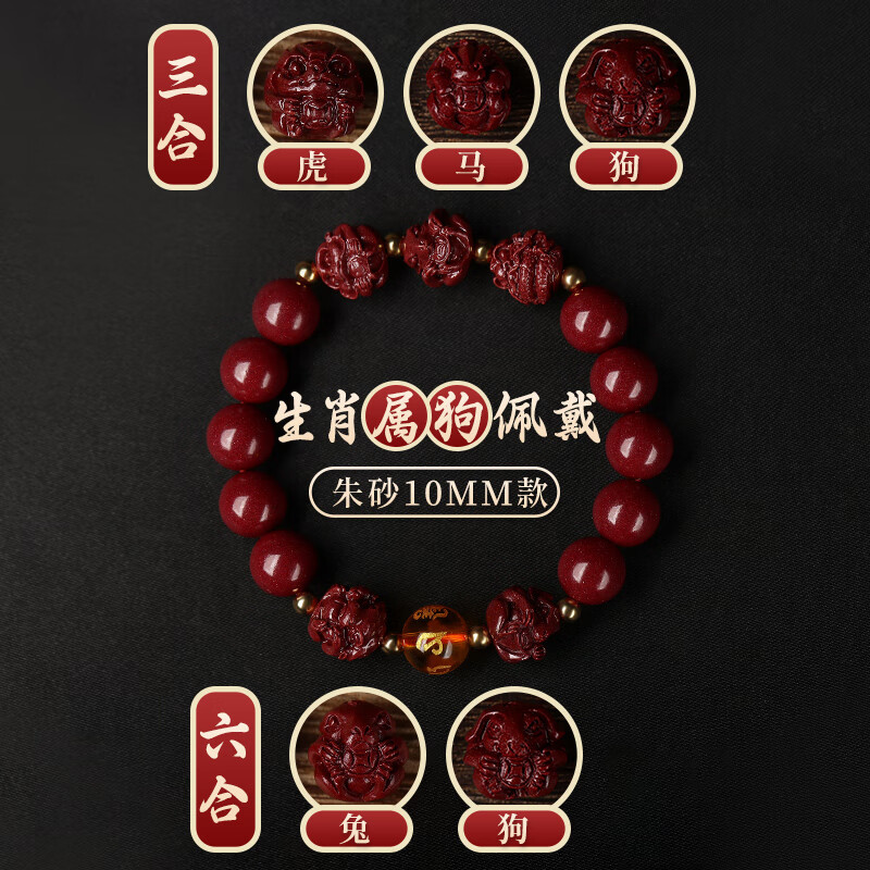 珠径10mm【属狗】三合六合