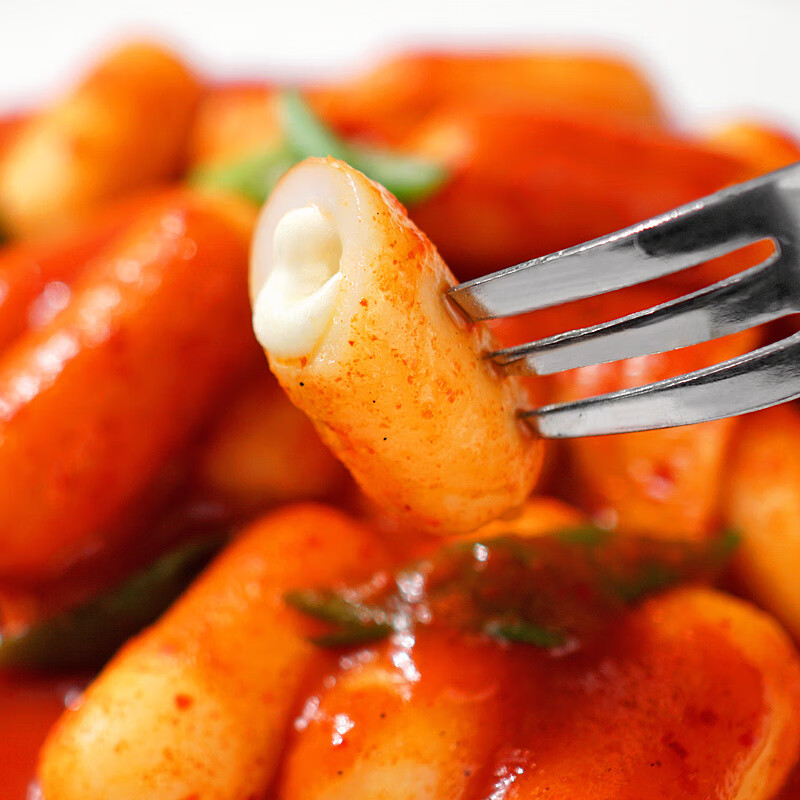 虎钢馋芝士夹心年糕韩国部队火锅辣炒年糕条奶酪拉丝芝心年糕500 芝士