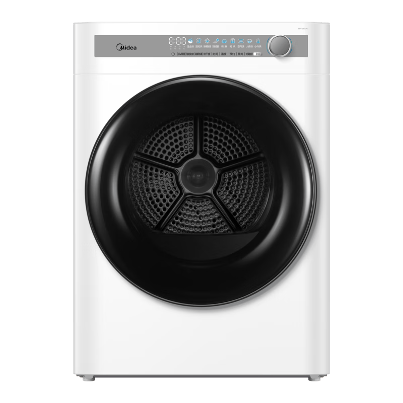 美的（Midea）10公斤热泵烘干机 干衣机家用 除螨除潮 紫外线除菌 多重毛屑过滤 MH100AIR1 国家补贴