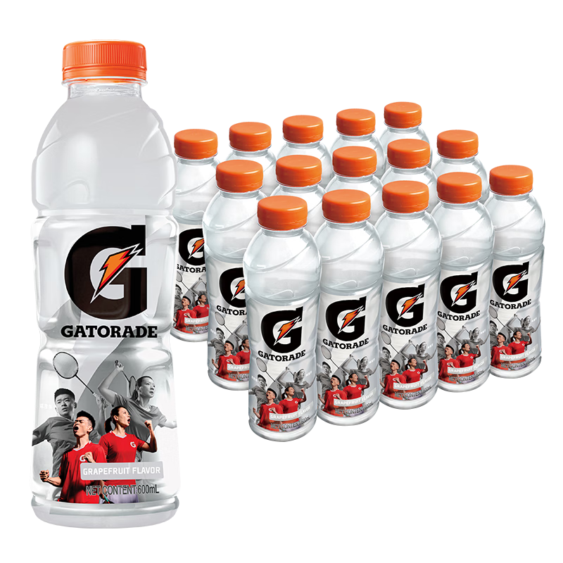 拍2件 百事可乐 佳得乐 gatorade 西柚味 电解质水 功能运动饮料 600