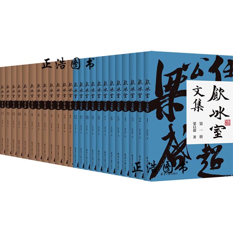 饮冰室合集（全25册，简体横排版）上·饮冰室文集12册+下·饮冰室专集13册 读懂梁启超正版图书