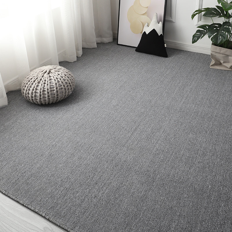 锡弦灰色拍照地毯满铺办公室客厅卧室网红直播背景毯防火阻燃 烟灰色