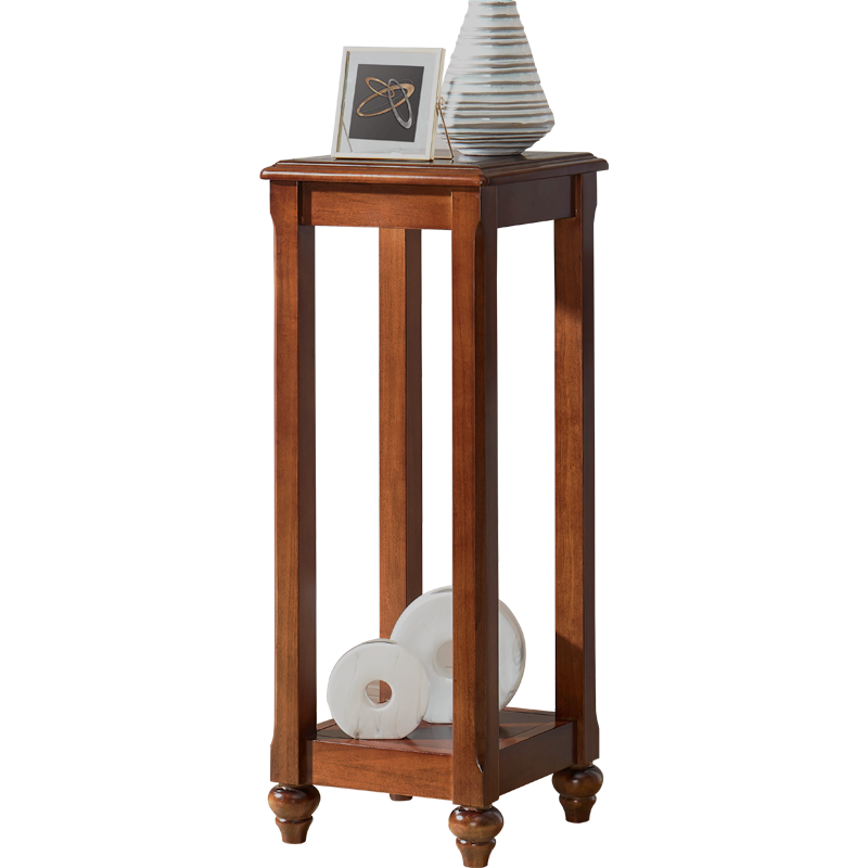 格澜帝尔(growdear)美式现代简约边几边桌小圆几圆桌茶几木小角几简易圆形茶桌带抽屉电话几休闲桌