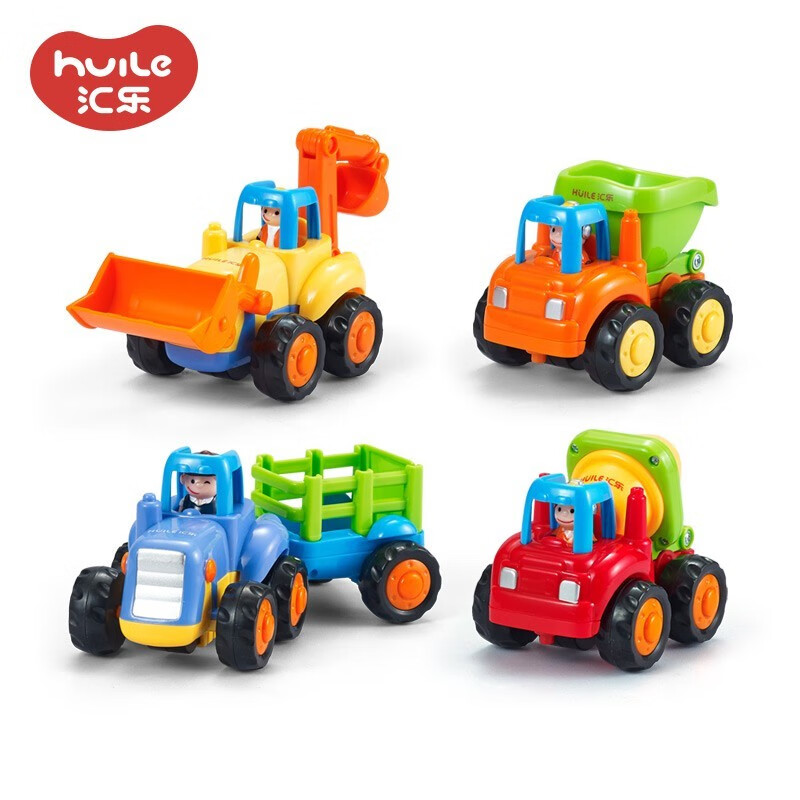 汇乐玩具(huile toys) 快乐工程队 惯性动力工程车儿童益智玩具 男