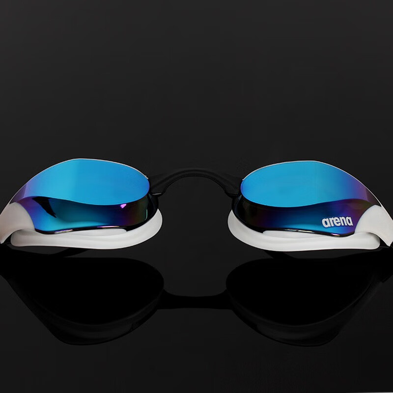 阿瑞娜（arena）泳镜进口专业竞赛高清防雾防水镀膜游泳眼镜男女士通用 蓝白镀膜【进口带镜盒】
